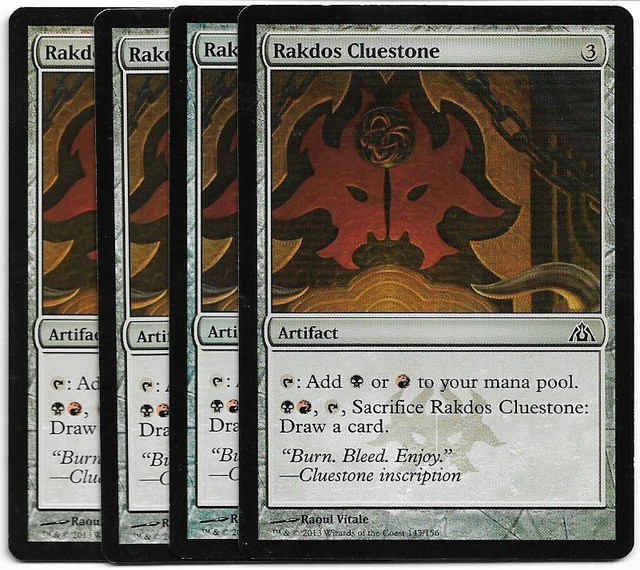 Magic MTG Rakdos Cluestone X4 Dragon s Maze EX EBay