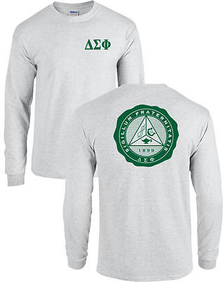 Delta Sigma Phi Fraternity Seal Long Sleeve Shirt NEW