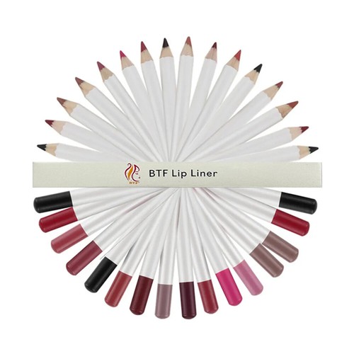 BTF 25 Colours High Pigment Long-Lasting Waterproof Matte Lipliner Lip Pencil - Picture 6 of 31
