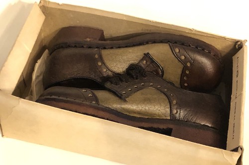 Vintage Mid Century YOUTHCRAFT 13,5 D Oxfords Sattelschuhe Schnürschuhe Flügelspitze - Bild 4 von 10