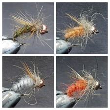 16 TUNGSTEN HEAD NYMPHS FOR FLY FISHING (4 MODELS)-TUNG-65
