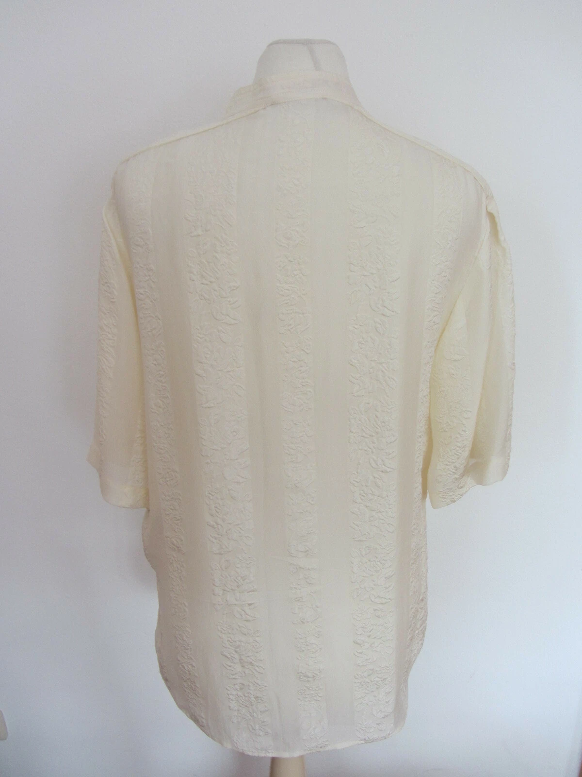 elegante camicetta di Tory Burch taglia 6 (taglia tedesca 38 40) beige 100% seta