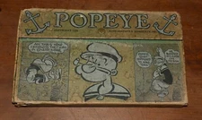 1934 Popeye Pencil Box. Eagle Pencil Co. No. 9025 1 Room School-Great Graphics