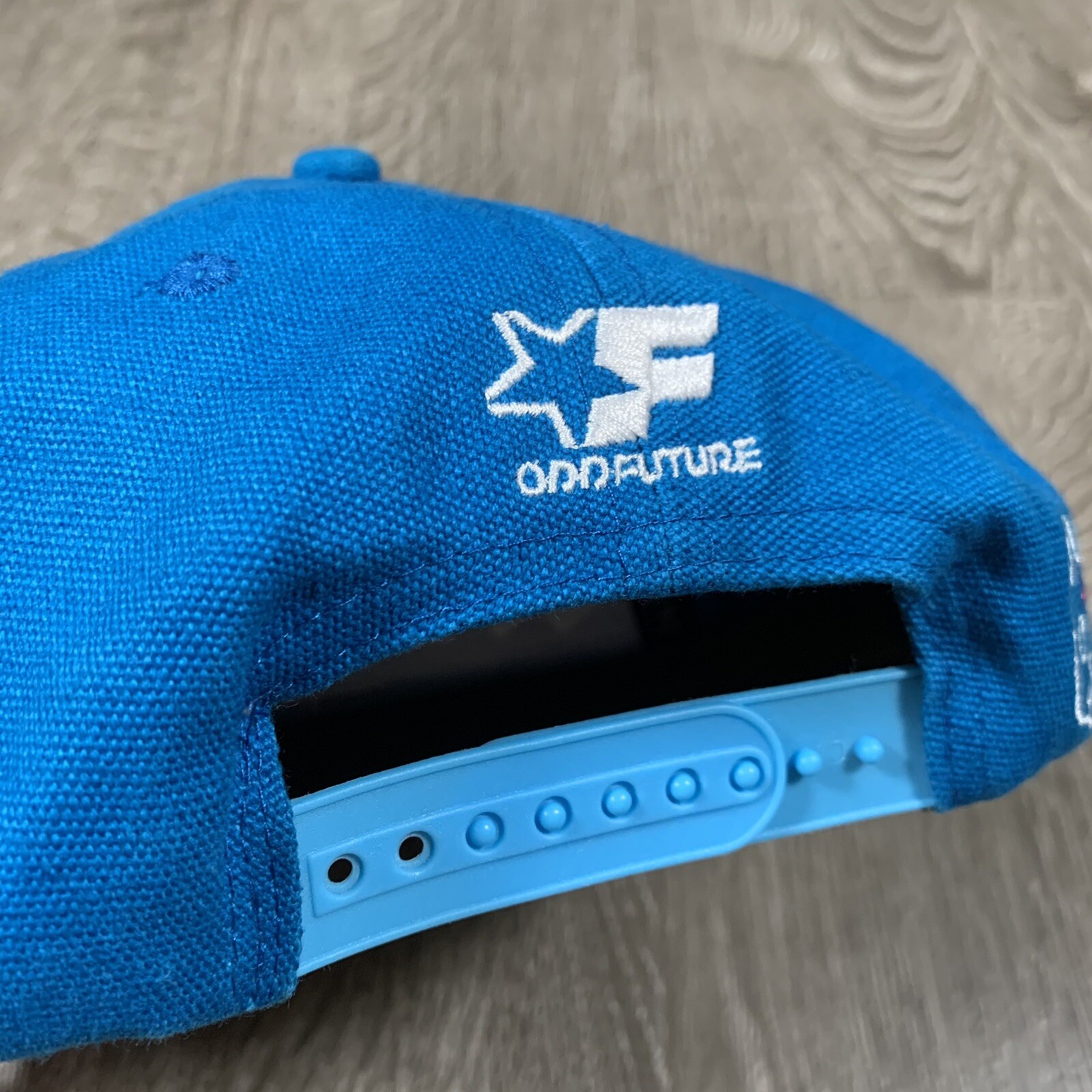 GOLF WANG Odd Future Box Cutter Snapback Hat, TEAL Blue image 3