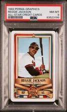 1982 Perma-Graphics All Star Reggie Jackson PSA 8