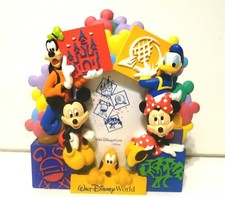 Walt Disney 3D Mickey  Friends Disney World Multi Parks Character Easel Frame