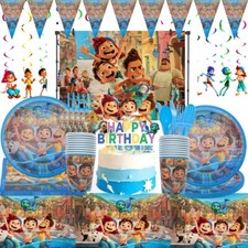 Disney Luca Birthday Party Supplies Balloons Decors Tableware Cake Banner Plates