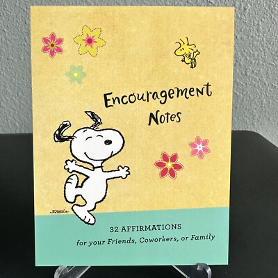 Peanuts Encouragement Notes    32 Affirmation Note Cards for Friends or Family