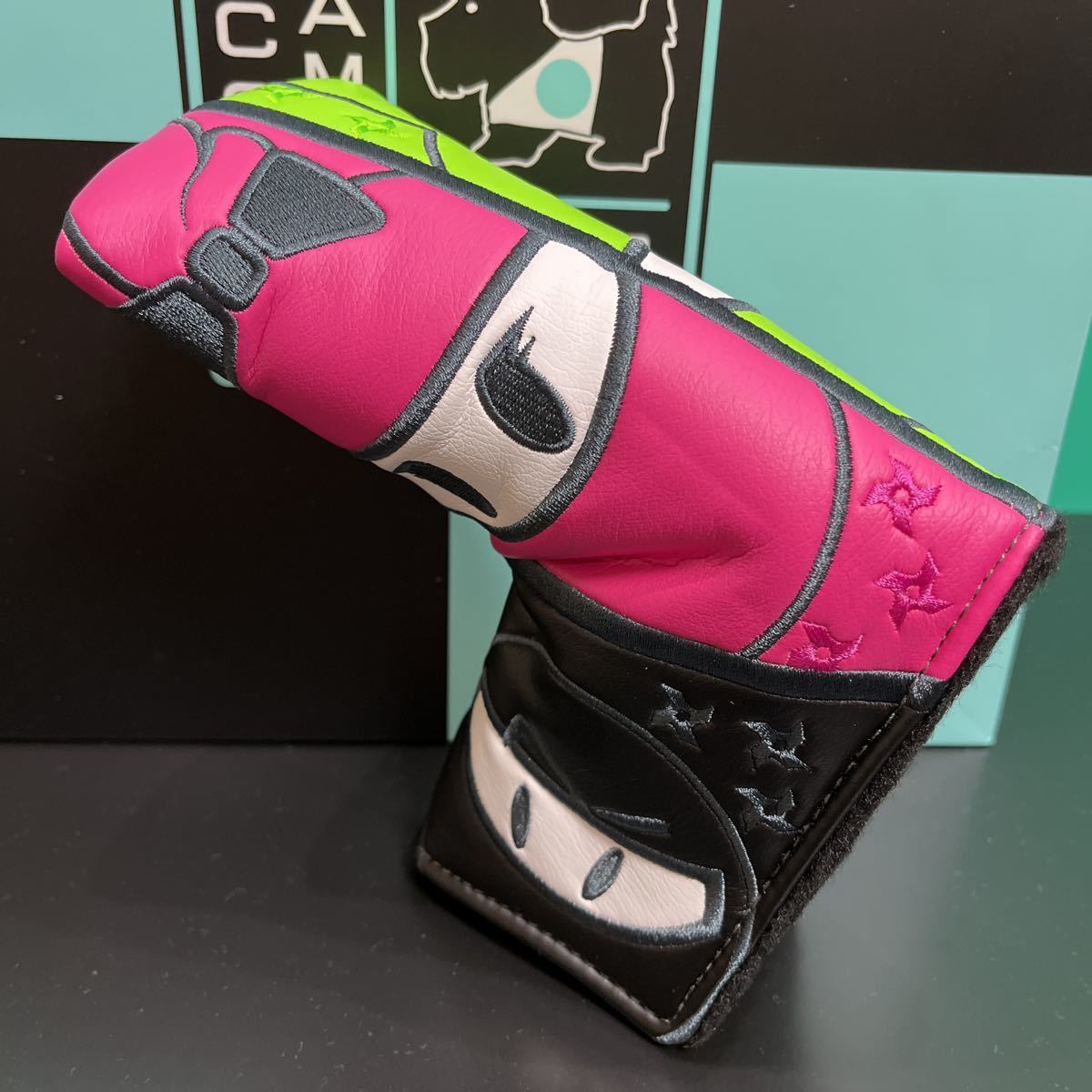Scotty Cameron Big Head Wasabi Warriors putter cover Multi color