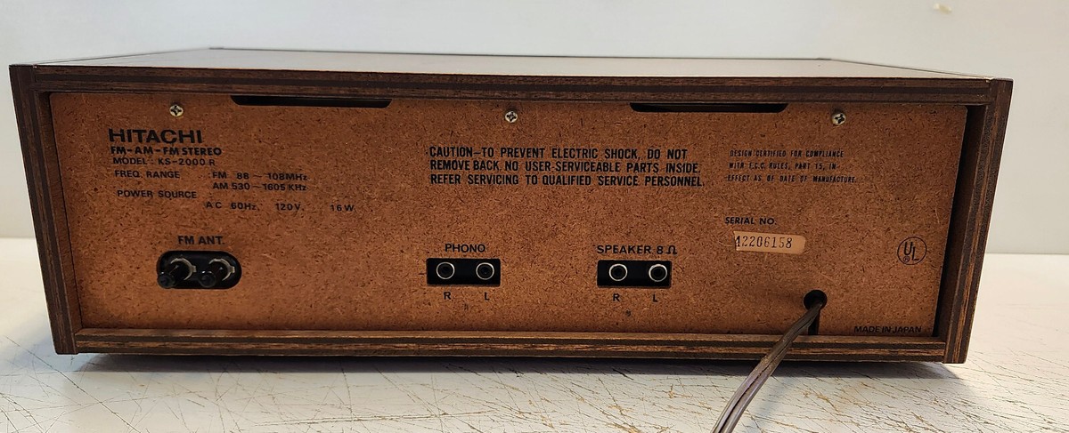 Hitachi KS-2000R Vintage FM/AM Stereo Rare | eBay