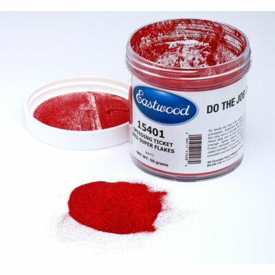 Eastwood Speeding Ticket Red Super Flakes 50g Automotive Paint Various Colors