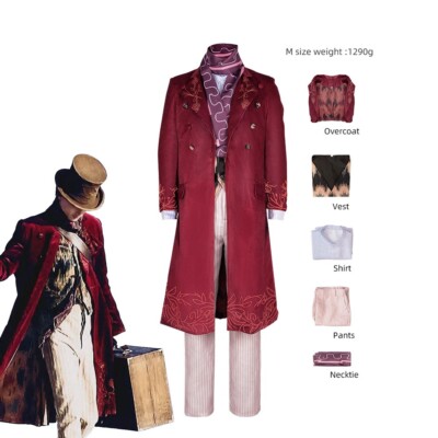 Charlie and the Chocolate Factory Cosplay Chalamet Wonka Costume Jacket Full Set