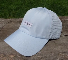 Hurley NWT  H20 Dri Swift Runner Ponytail Hat Icing Blue One Size