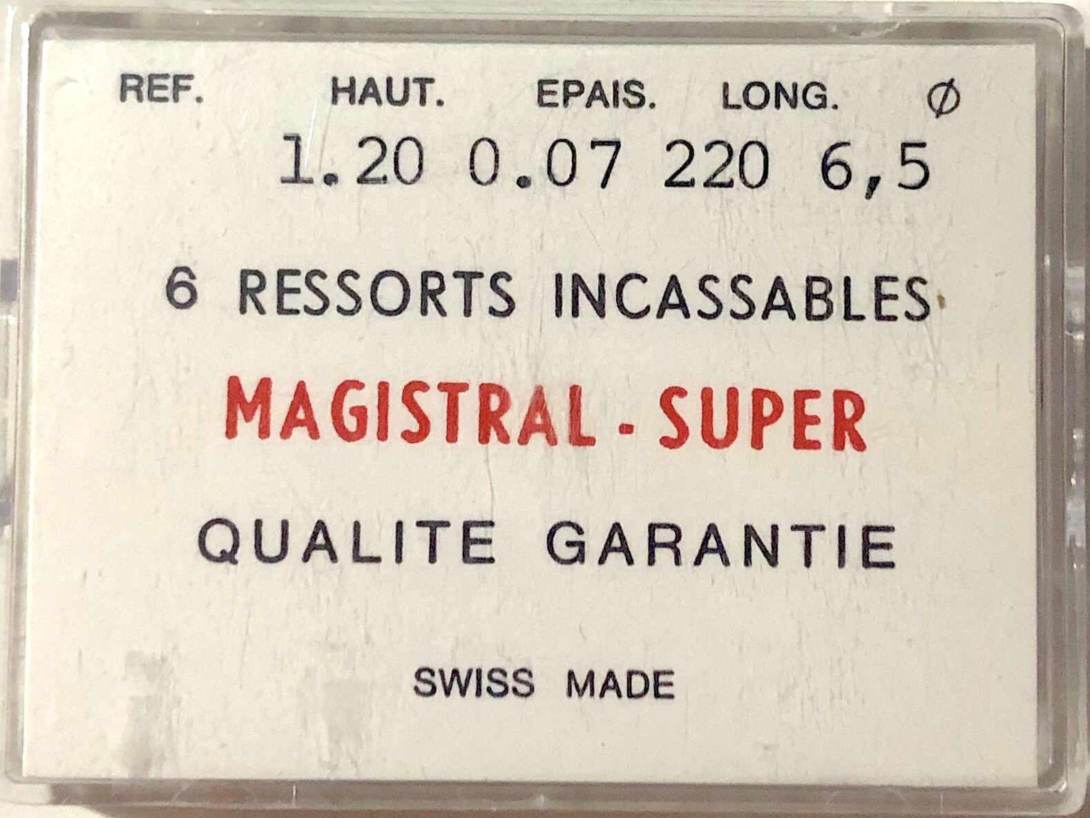 1.20mm x 0.07mm Mainspring Watch Repair Part E22 6.5 Ø