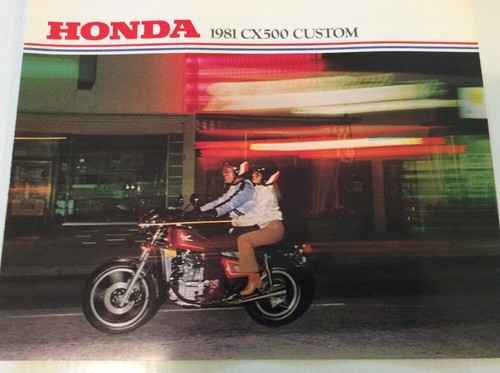 NOS 1981 CX500 Custom Honda Dealer Brochure - Afbeelding 1 van 5