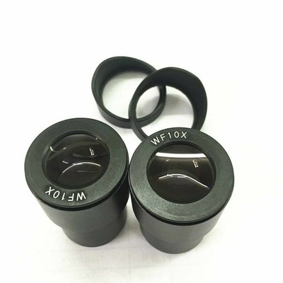 1Pair WF10X 30mm Mount Eyepiece w/ Eyecups For Binocular Stereo Microscope