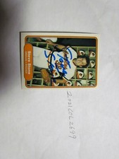 1982 Fleer Steve Stone signed Baseball Card 6