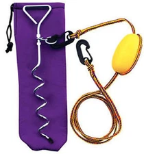 Kwik-Tek Airhead PWC Screw Anchor Kit A-3 A3 Rope & Bag SeaDoo Yamaha Kawasaki