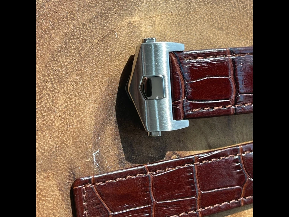 Коричневый кожаный ремешок застежка для часов 20 мм сделано для Citizen ECO DRIVE BL5250-02L - Изображение 2 из 4