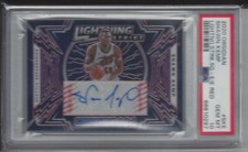 SHAWN KEMP 2020-21 OBSIDIAN LIGHTNING STRIKE ETCH RED AUTO #D 3/5 PSA 10 GEM MT