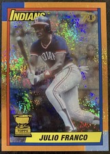 2021 All-star Rookie Cup Julio Franco Image Variation /25 Orange + Base Variant