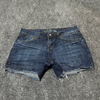US Polo Assn Shorts Womens 9/10 Blue Denim Cotton Blend Mid