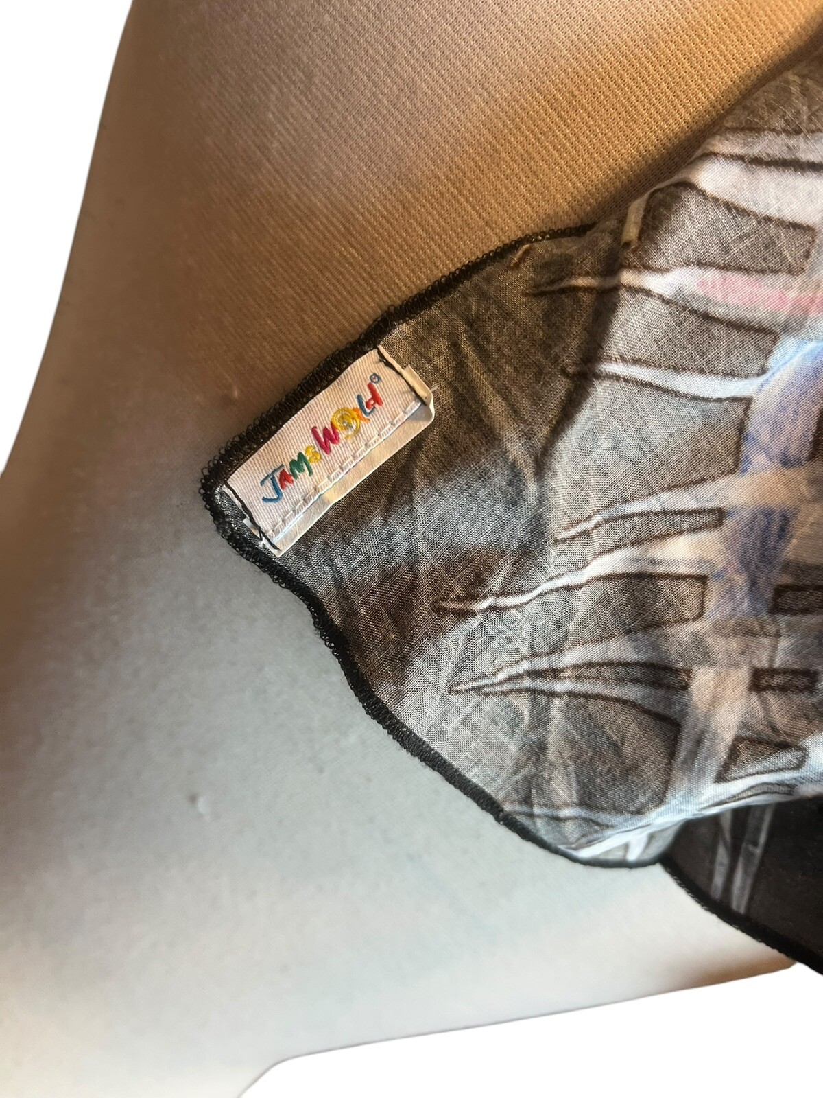 Jams World Patchwork Scarf Headwrap long colorful… - image 5