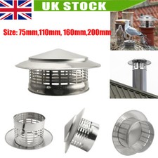 Chimney Rain Cap Chimney Flue Cowl Pipe Roof Vent Cap Rain Cover Stove - 