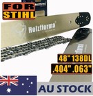 AU-48inch 404” .063” 138DL Guide Bar & Saw Chain For Stihl MS880 088 070 090