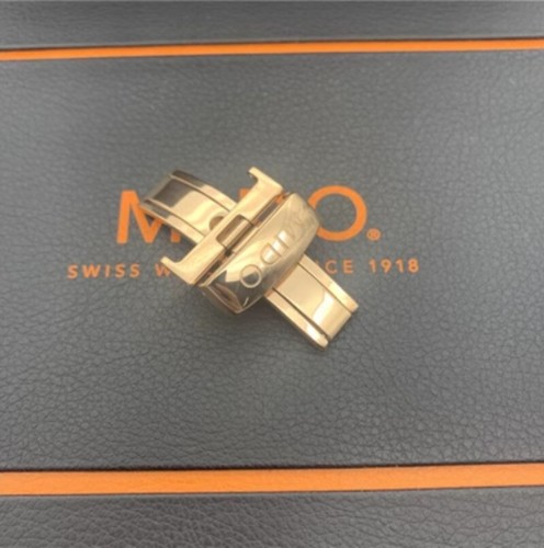 New MIDO 18mm 20mm Steel Clasp Buckle for Leather band strap 18mm at buckle end - Picture 11 of 27