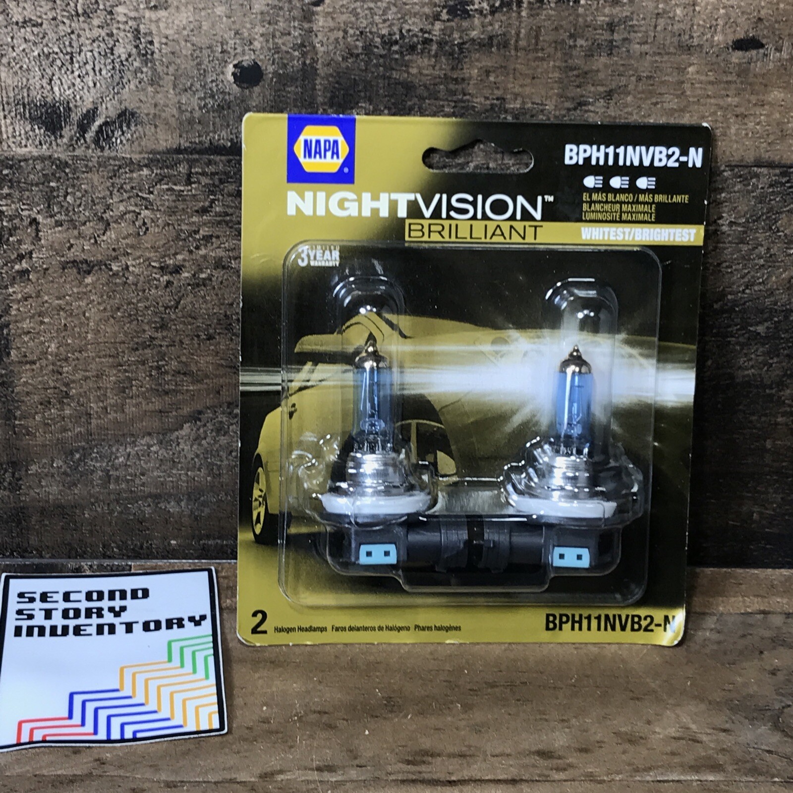 NAPA NightVision Brilliant Head Light Light Bulb BPH11NVB2N Low Beam