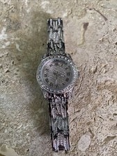 Ladies Women's Croton Crystal Stainless Steel CN207271 Watch Needs Battery 1278