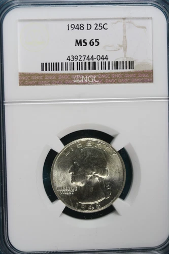 1948-D NGC MS65 Washington Quarter!! #A4738