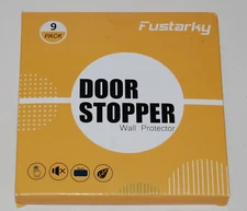 New Fustarky Round Clear Adhesive Door Stopper Wall Protectors 9 Pack 2" ea