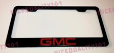 Gmc Stainless Steel Black Finished License Plate Frame Holder Gmc Stainless Steel Black Finished License Plate Frame Holder
