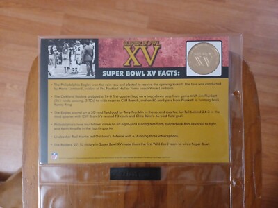 Authentic Danbury Mint Super Bowl XV Collectible Flip Coin | eBay