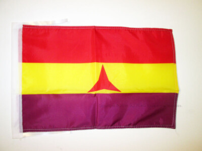 Drapeau Espagne Républicain 45x30cm - Pavillon Républicain Espagnol Brigades Internationales