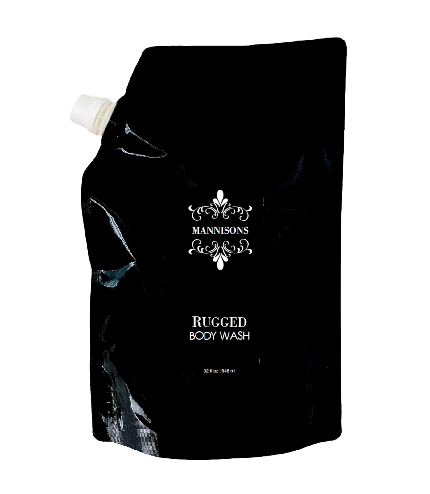 Body Wash, Rugged Aroma, 32 oz, Refill Pouch, Nourish and Softens Skin, Luxur...