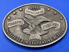 Nra Institute For Legislative Action 2Nd Amendment Firearms Freedom Belt Buckle