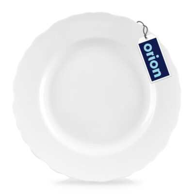 Porzellanteller Desserteller Teller aus Porzellan MONA weiß 19,5 cm