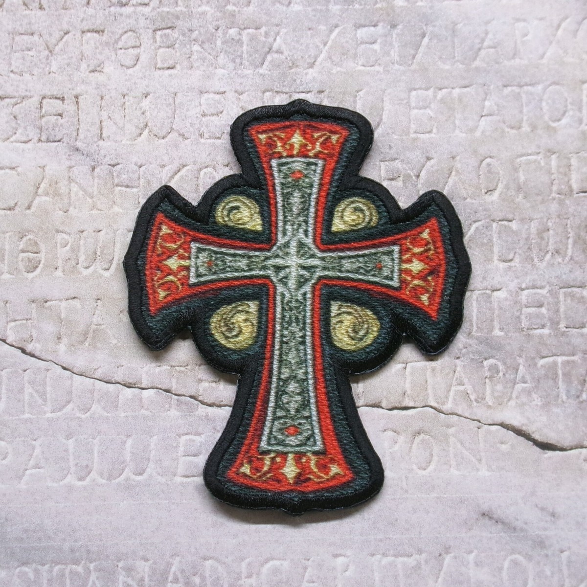 Cross Patch Iron-on Applique Christian Bible Faith Jesus