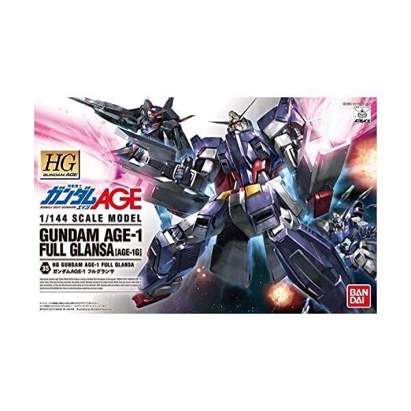 BANDAI HG Gundam AGE 1/144 Gundam AGE-1 Full Glansa Plastic Model Kit Japan