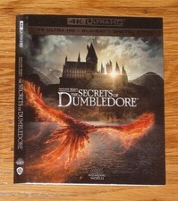 FANTASTIC BEASTS SECRET OF DUMBLEDORE 4K Blu ray slipcover