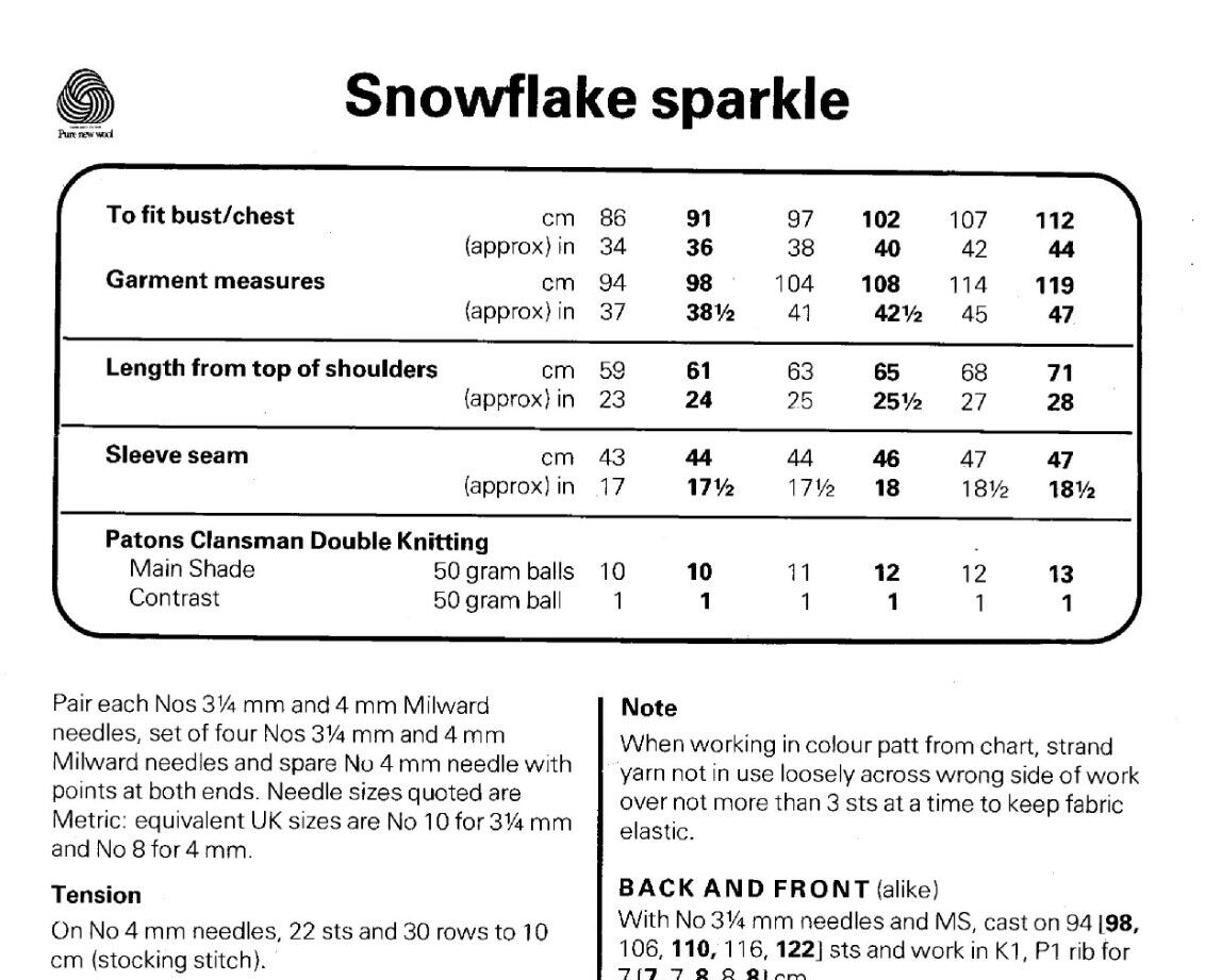 fair-isle-yoke-ladies-sweater-knitting-pattern-men-s-dk-34-44-1426-ebay