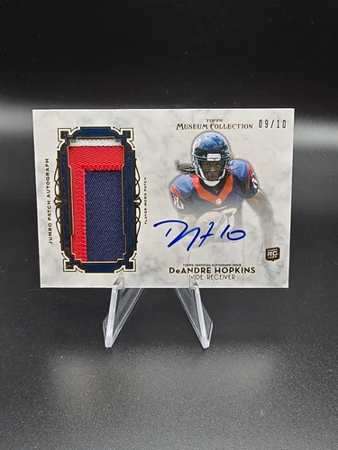 2013 Topps Finest Rookie De'Andre Hopkins Autograph Patch 9/10 (RC) (AUTO)
