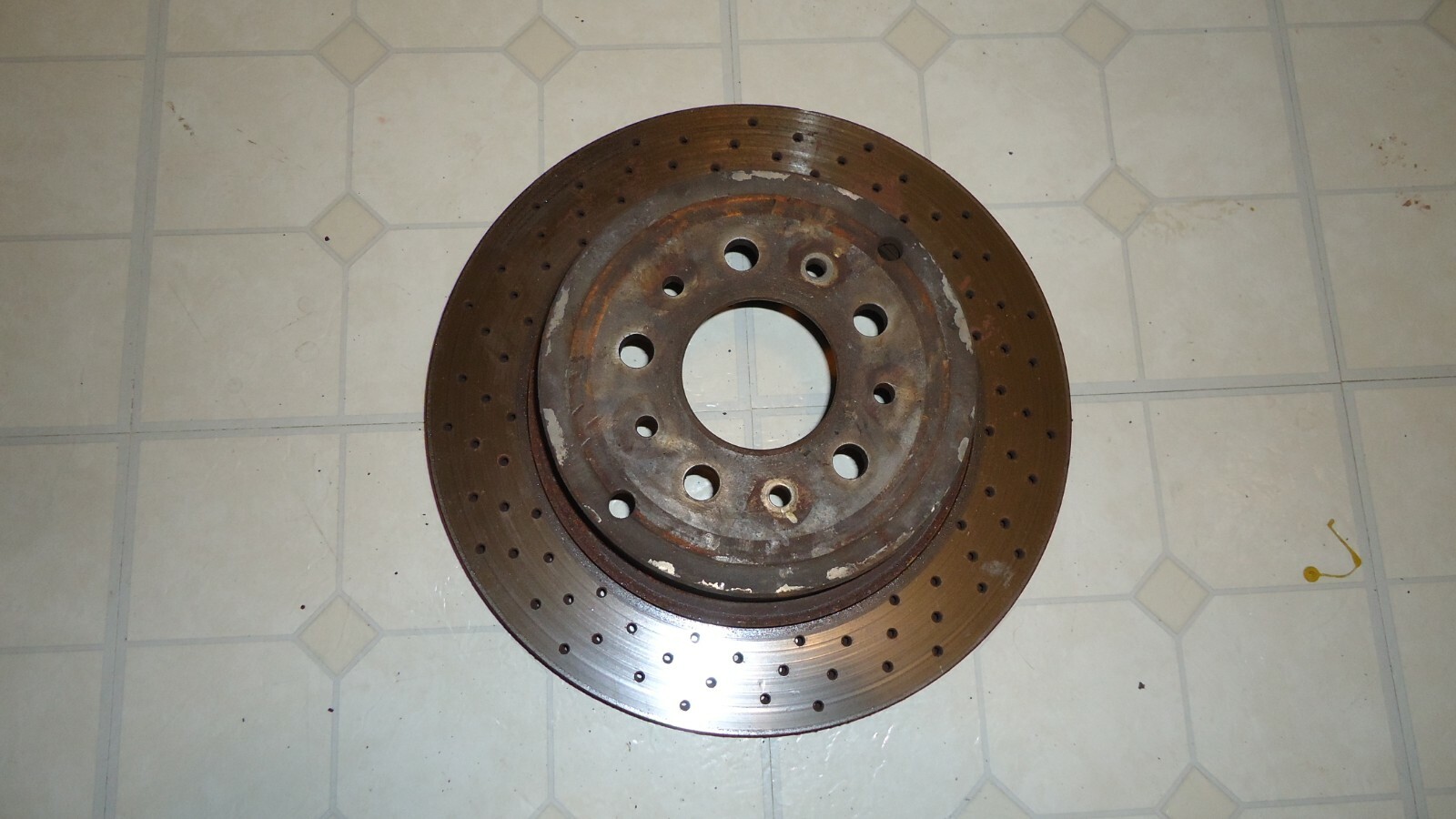 Ferrari 348, F355 Rear Brake Disc Drilled Rotor Brembo 16 983 8W