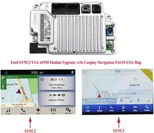 Factory SYNC V3.4 APIM Module with Navigation NA119 Carplay Upgrade APIM Module