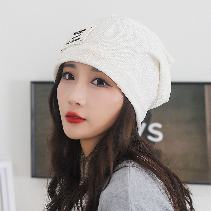 Women Skullcap Wool Hip Hop Beanies Cap Autumn Cool Slouchy Hip Hop