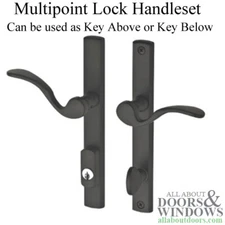 Door Handles for Swing Door Active Keyed Multipoint Lock Oil Rubbed Bronze
