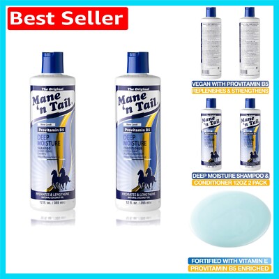 Deep Moisture Treatment Shampoo & Conditioner Duo, 710ml - Hydrate and Repair